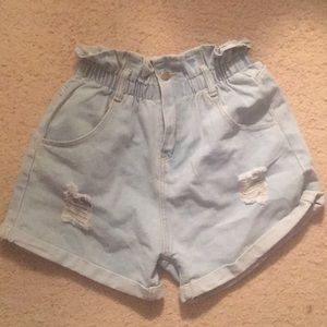 Paperbag Jean Shorts